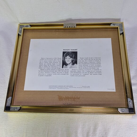 Wendy Tosoff The Caretaker signed Art Print Framed 12x10" - Picture 8 of 8